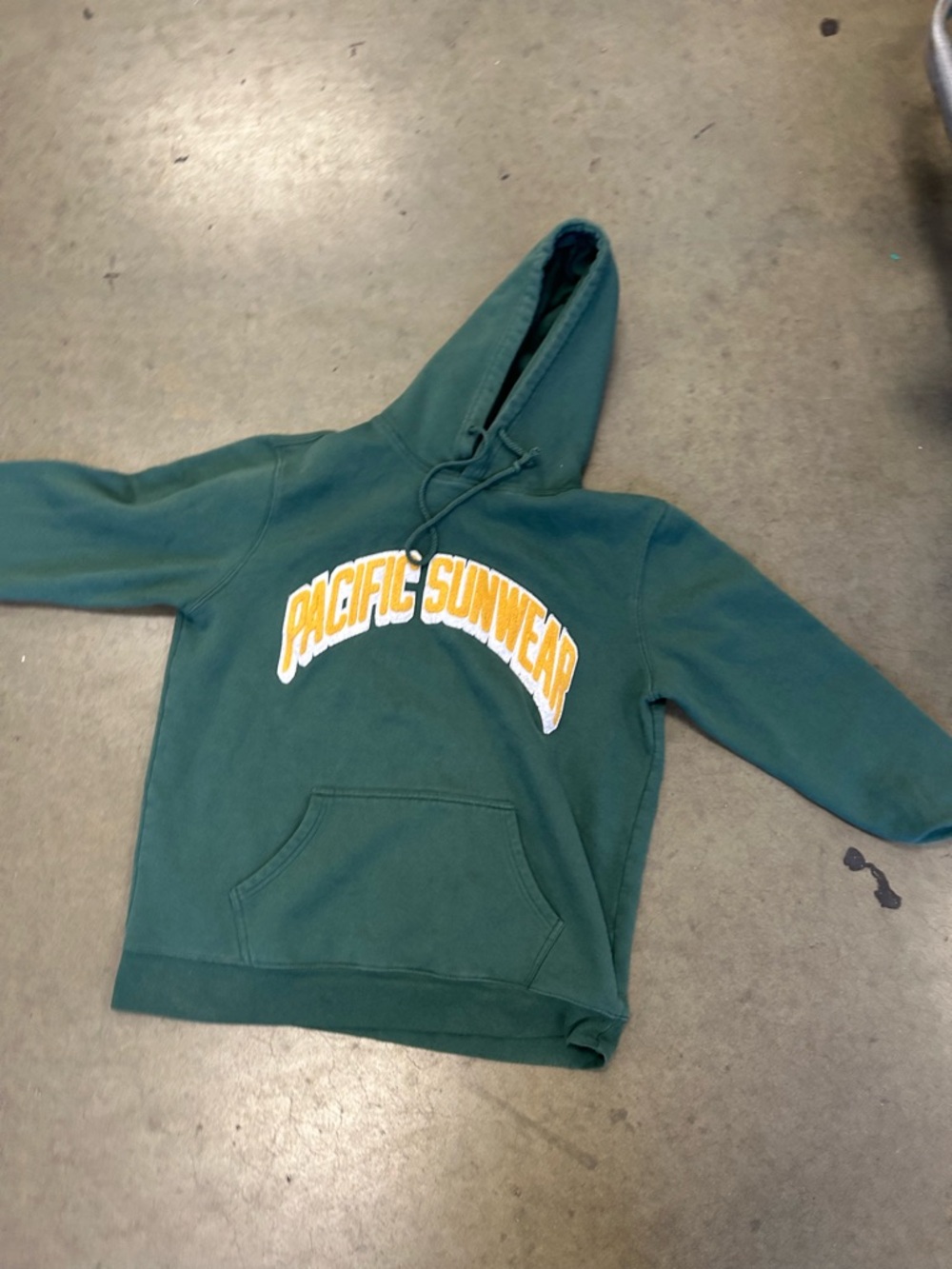 PacSun Forest Green Pullover Hoodie with White Tag